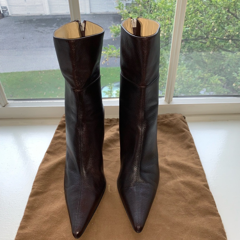 NWOT Gucci Ankle Leather Boots 115159 - Size 8
